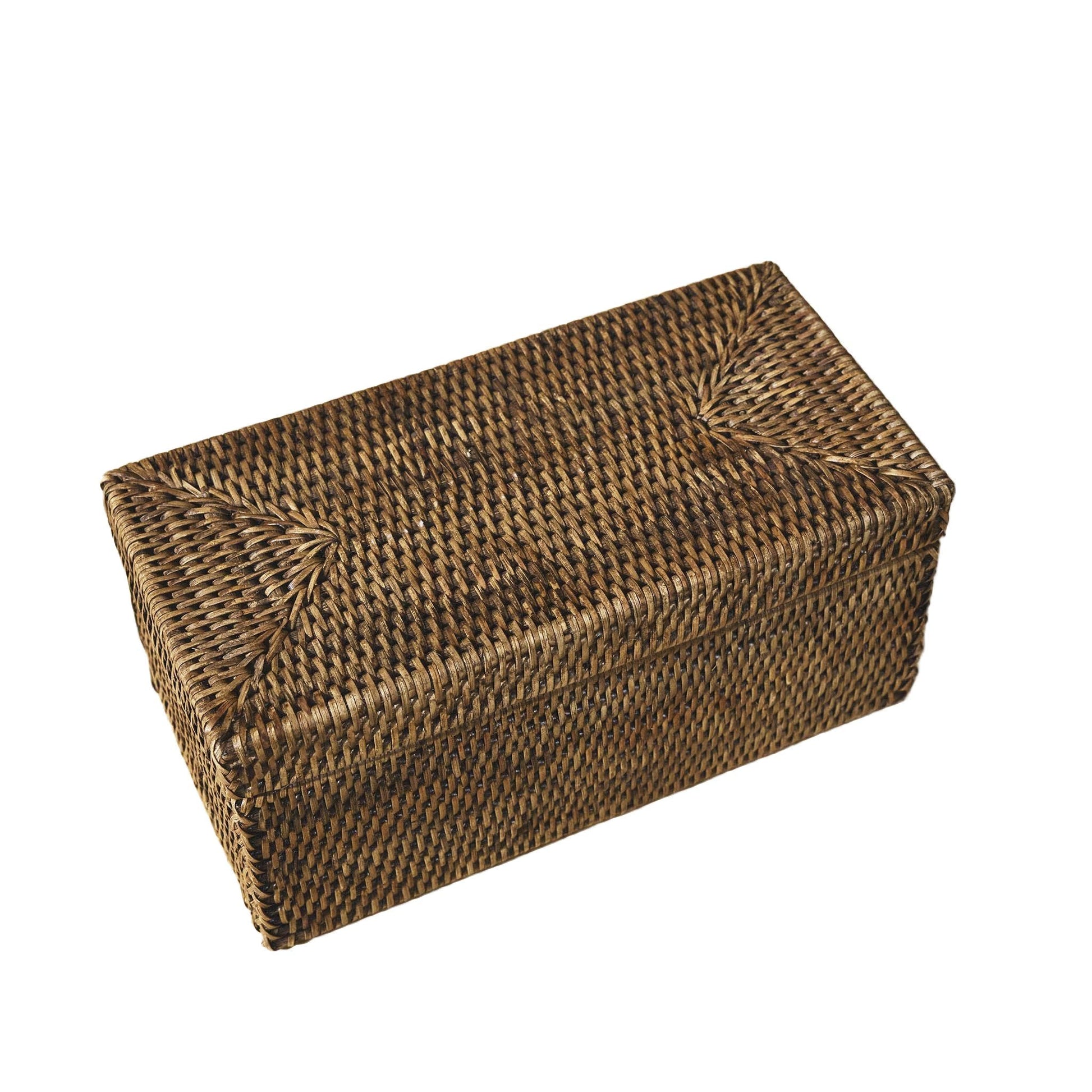 Kapaklı Rattan Saklama Kutusu