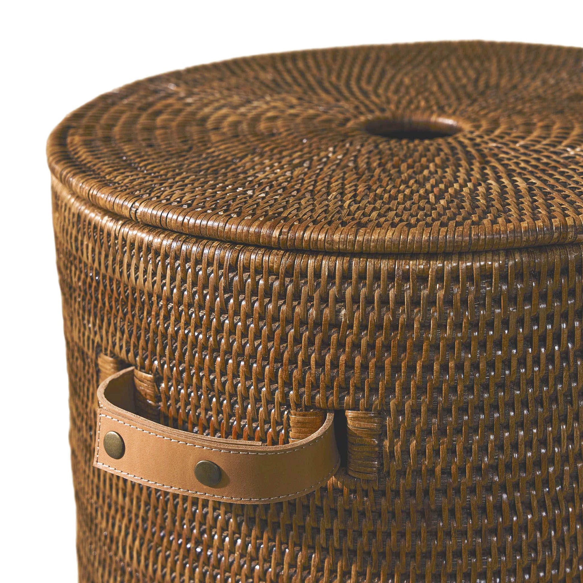 Uzun Kapaklı Rattan Sepet