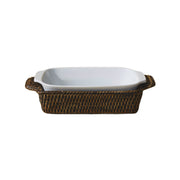 Mini Dikdörtgen Rattan Fırın Kabı
