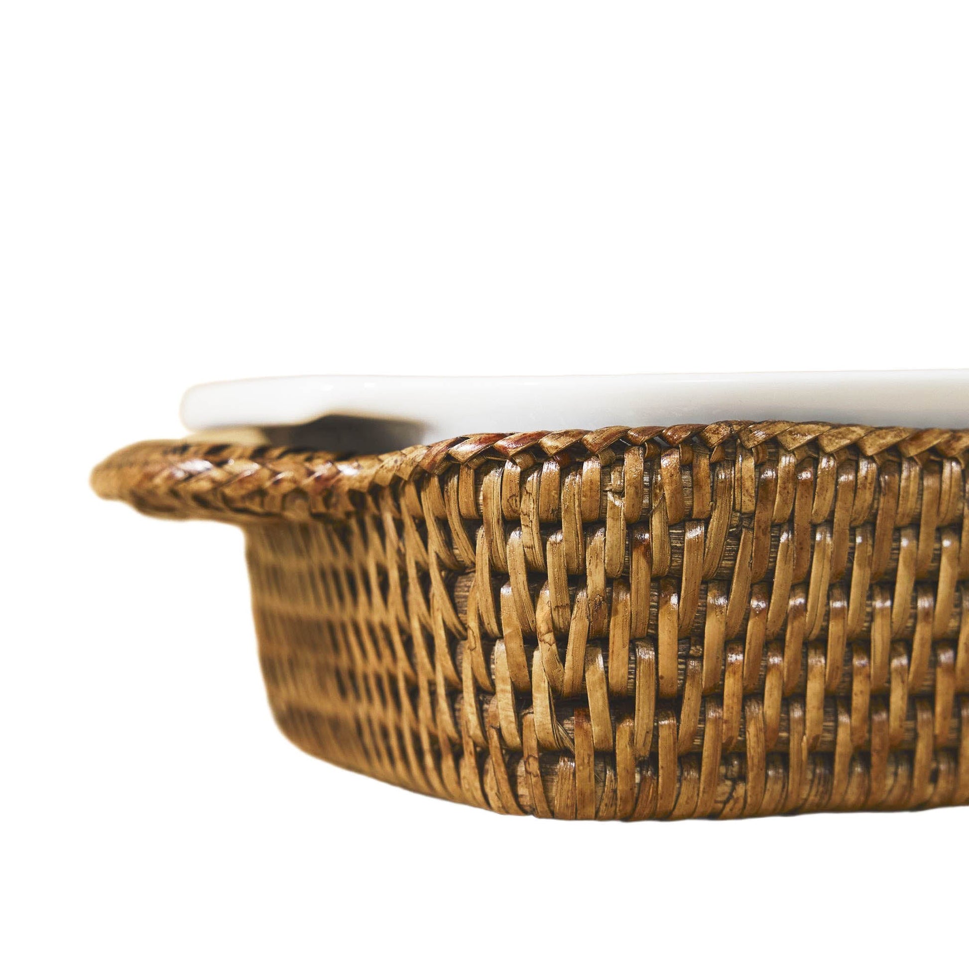 Mini Dikdörtgen Rattan Fırın Kabı