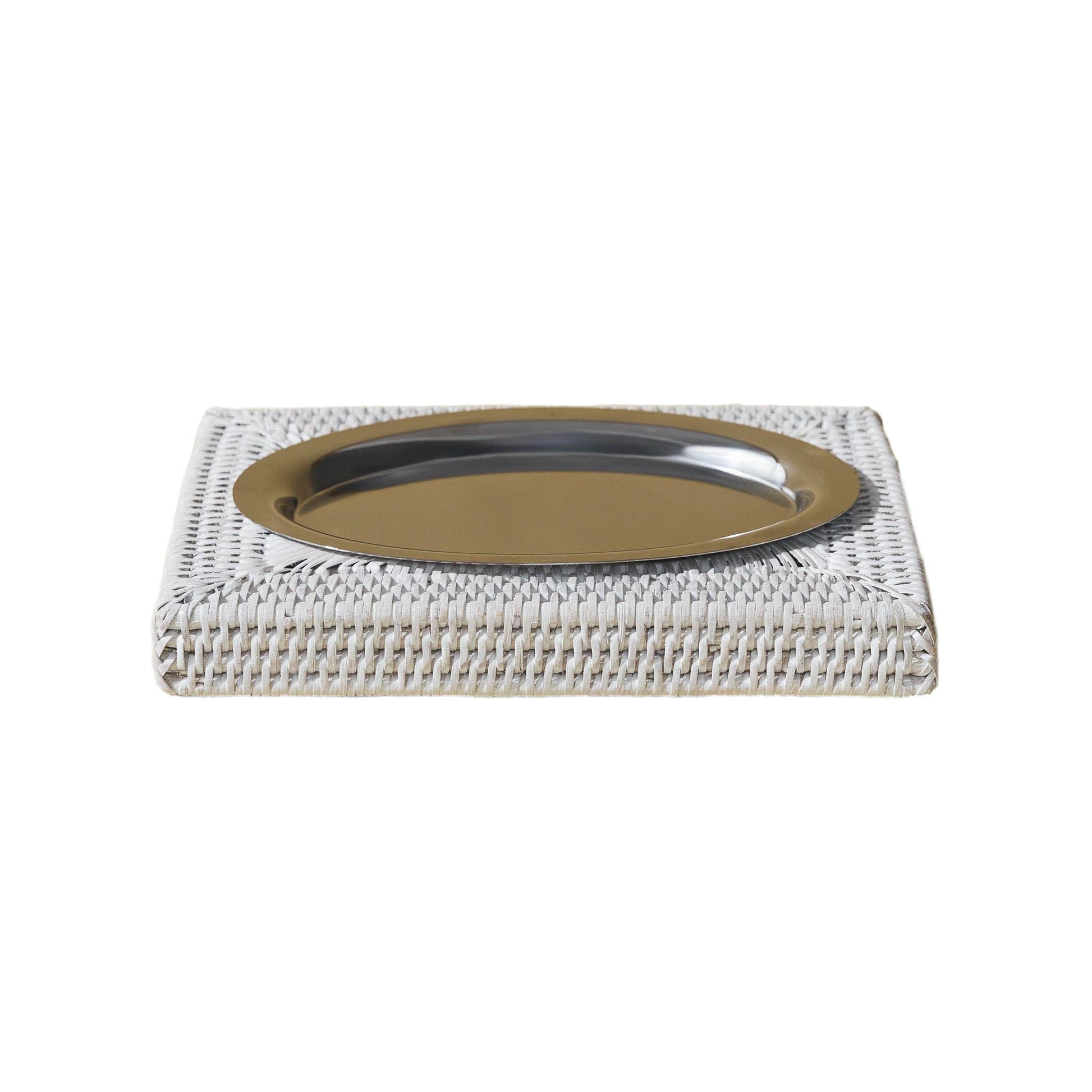 Rattan Oval Anahtarlık Tabağı