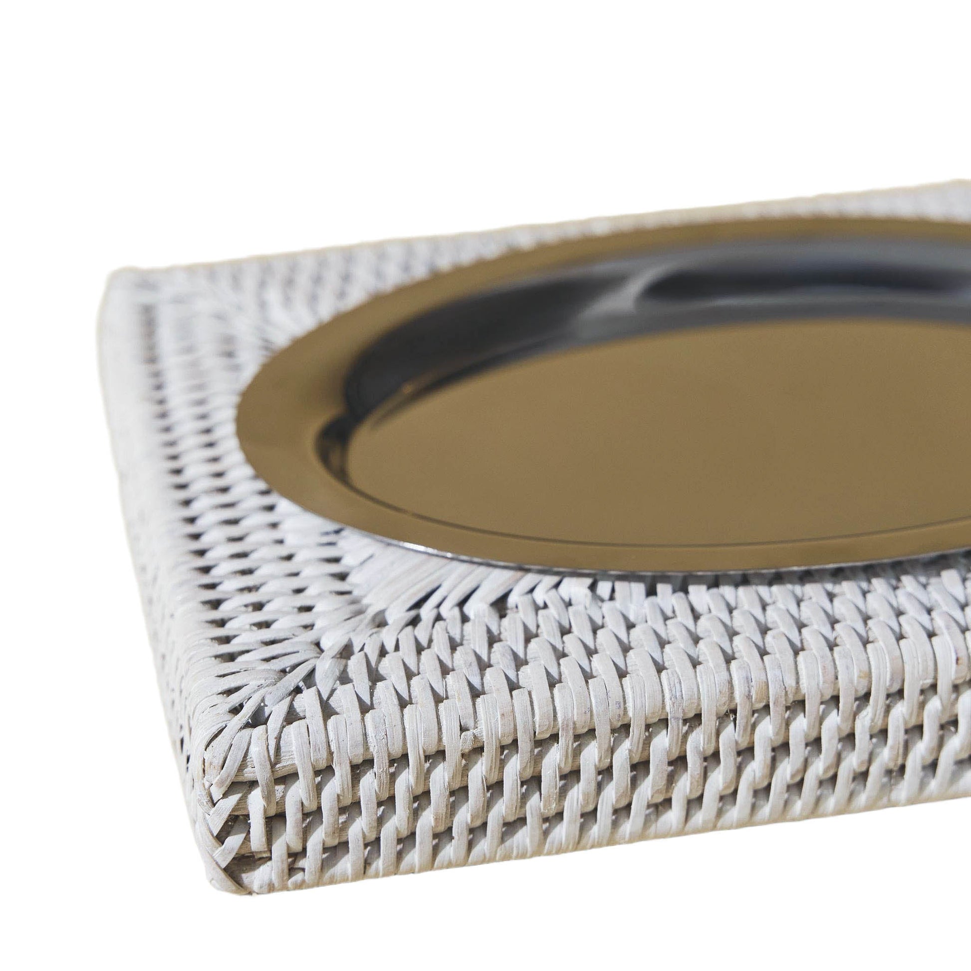 Rattan Oval Anahtarlık Tabağı