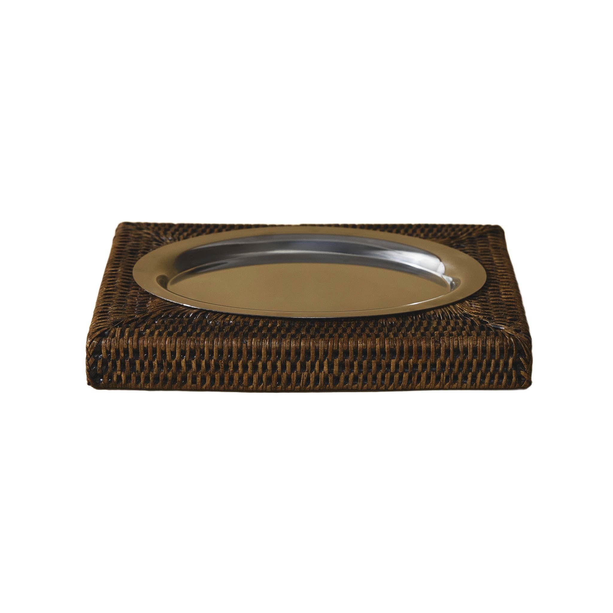 Rattan Oval Anahtarlık Tabağı