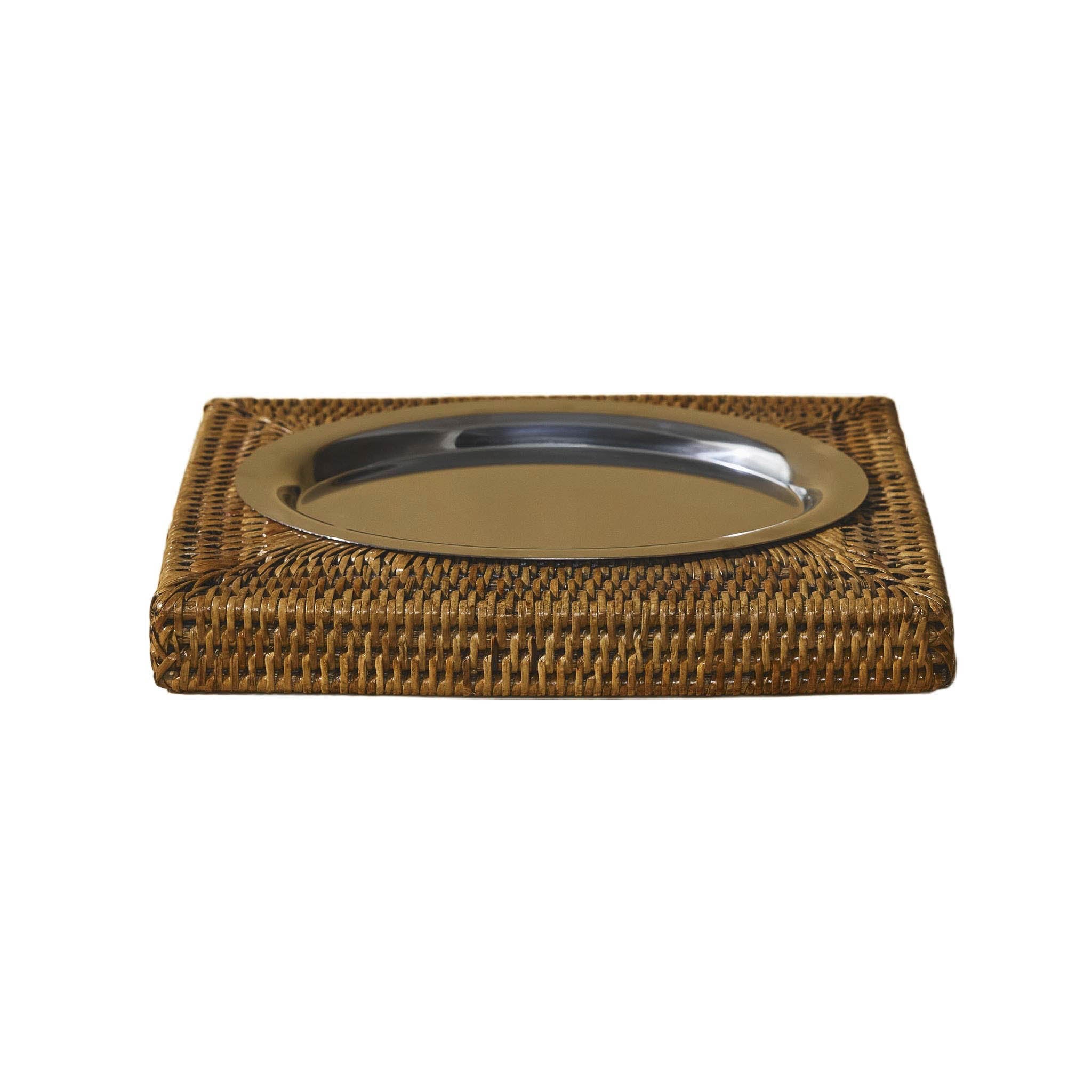 Rattan Oval Anahtarlık Tabağı