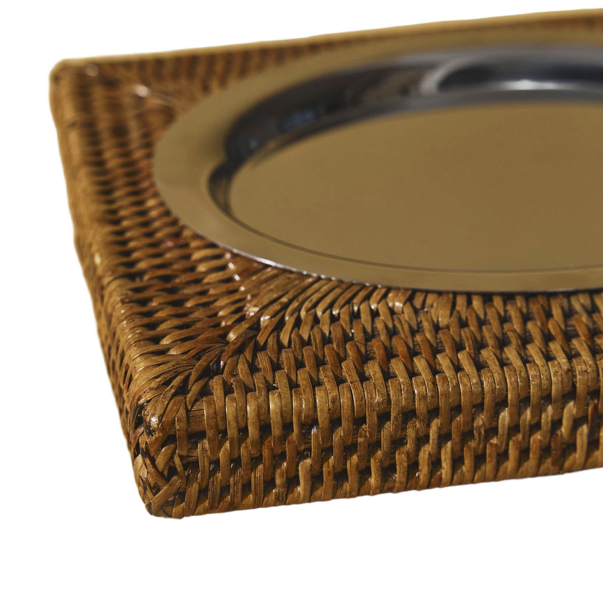Rattan Oval Anahtarlık Tabağı