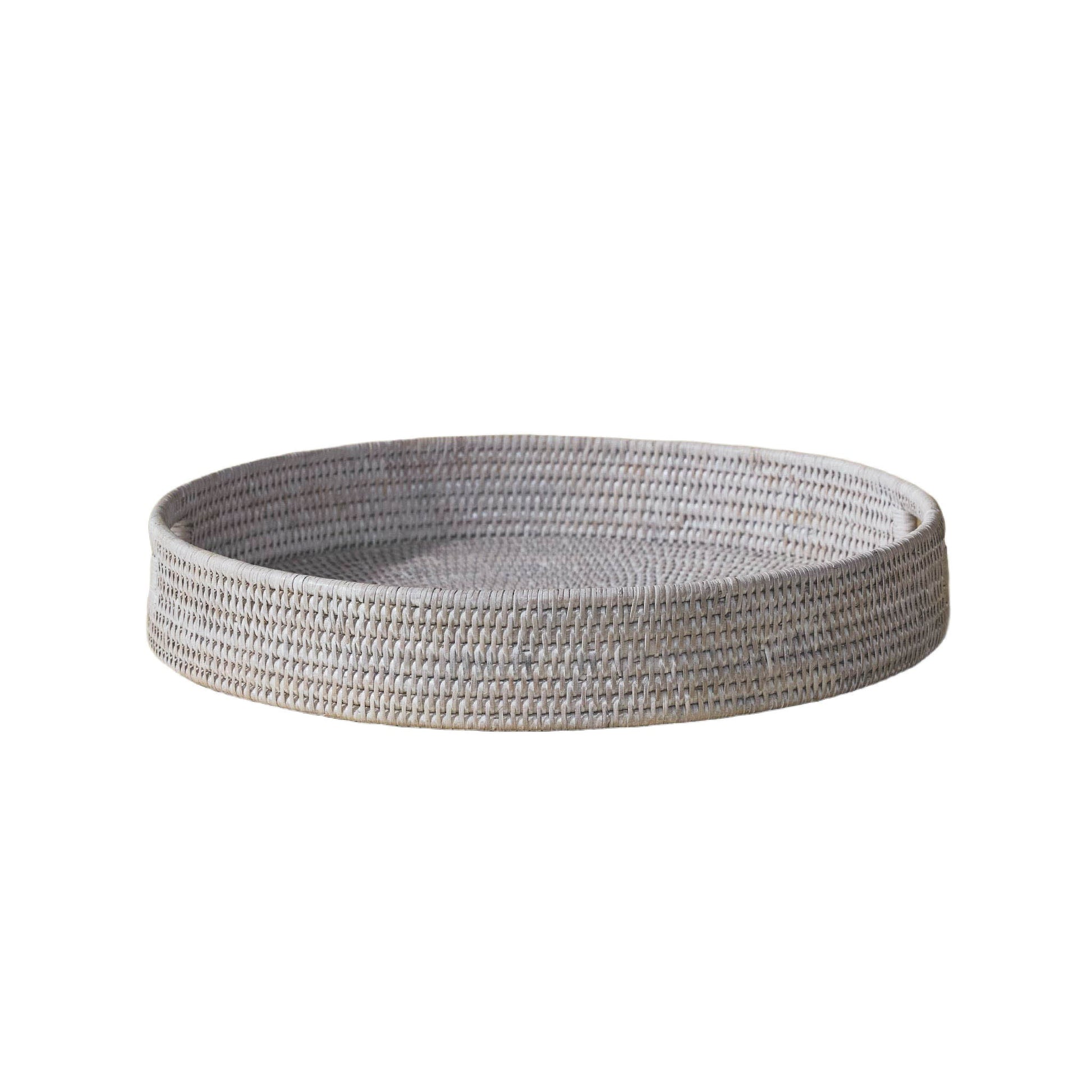 Yuvarlak Rattan Servis Tepsisi