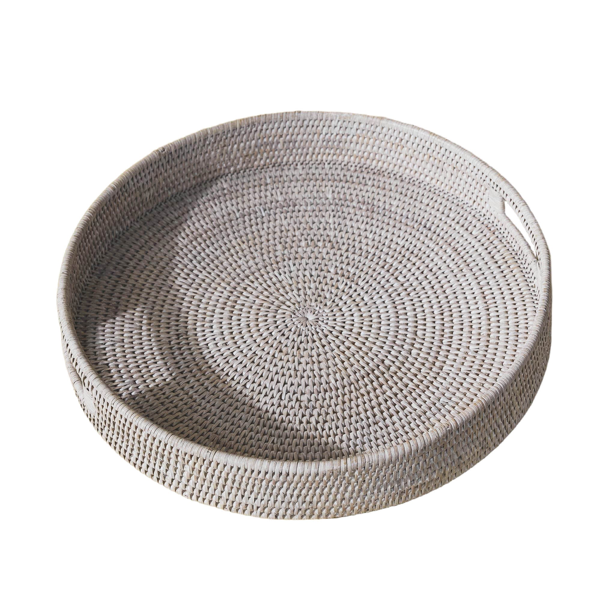 Yuvarlak Rattan Servis Tepsisi