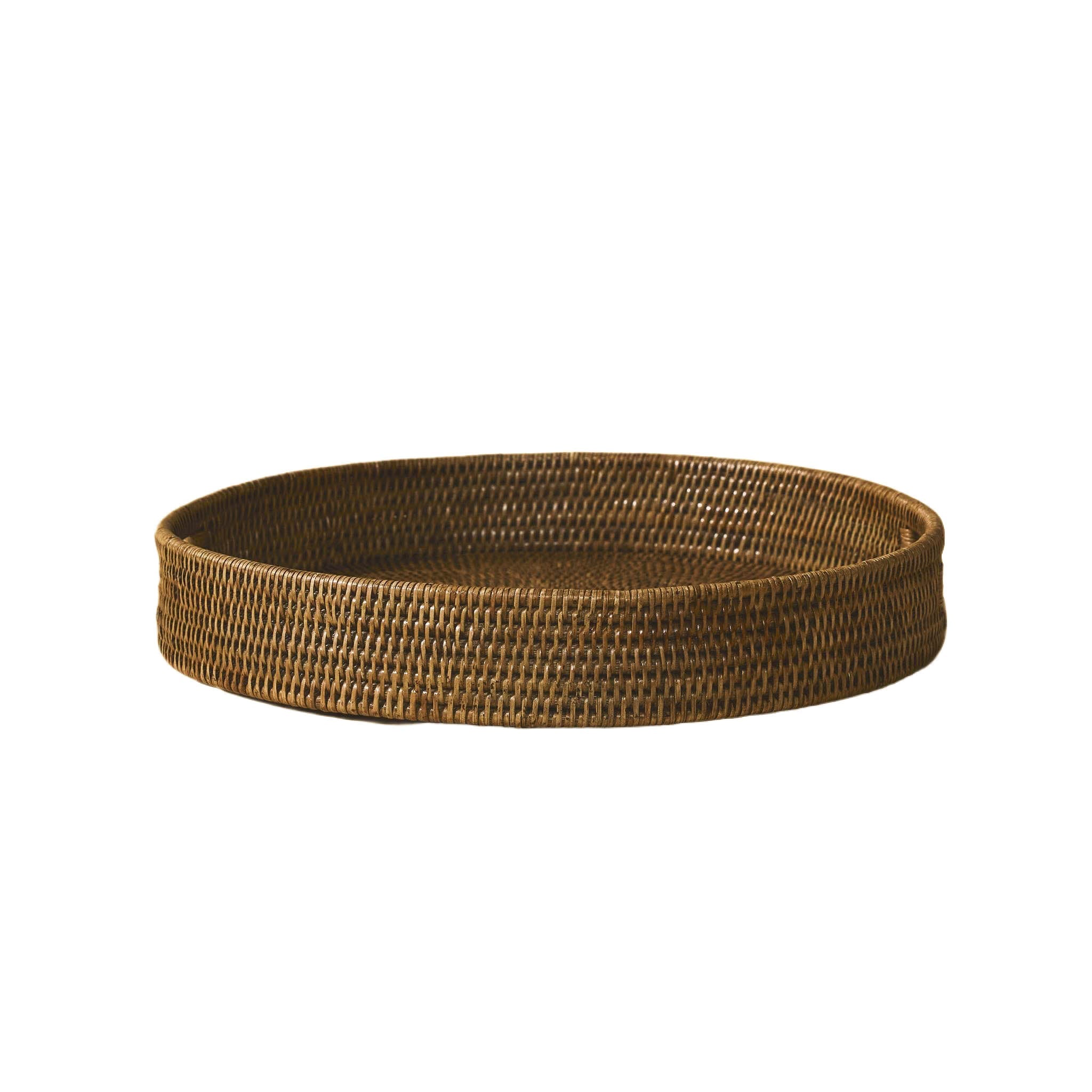 Yuvarlak Rattan Servis Tepsisi