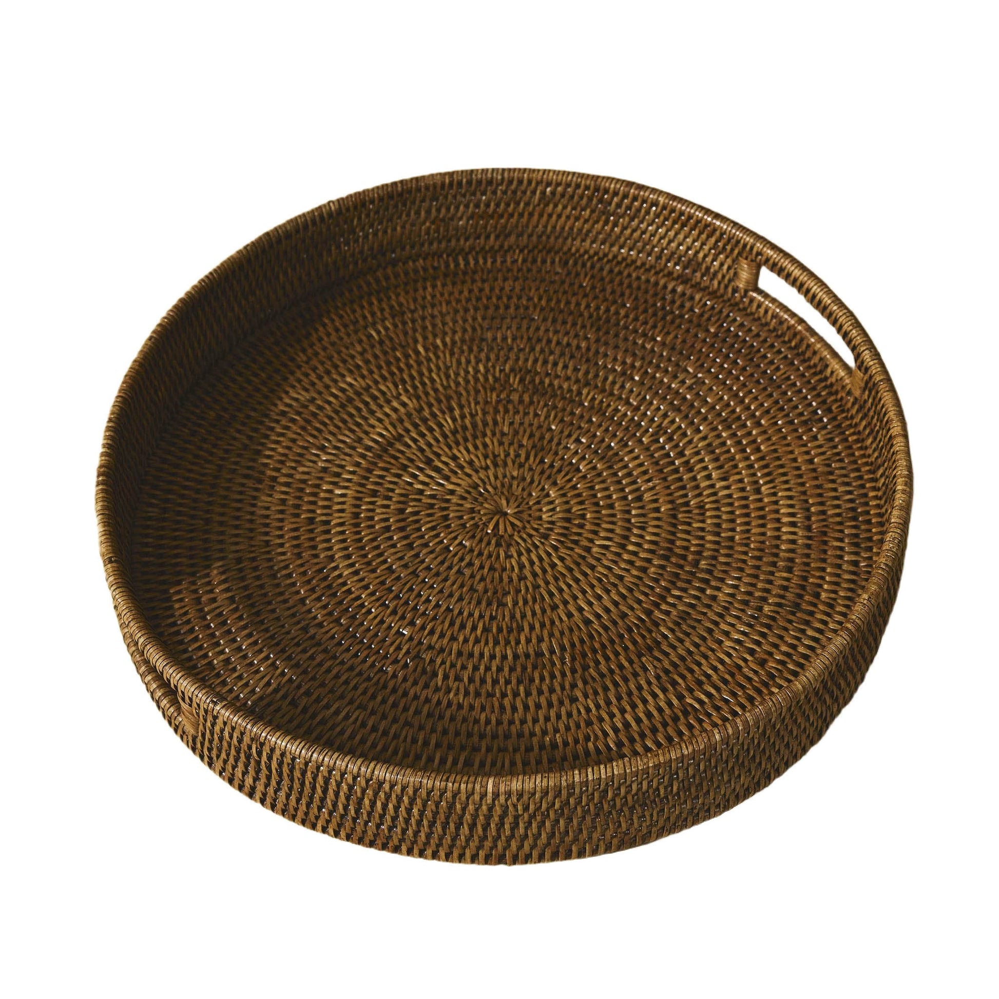 Yuvarlak Rattan Servis Tepsisi