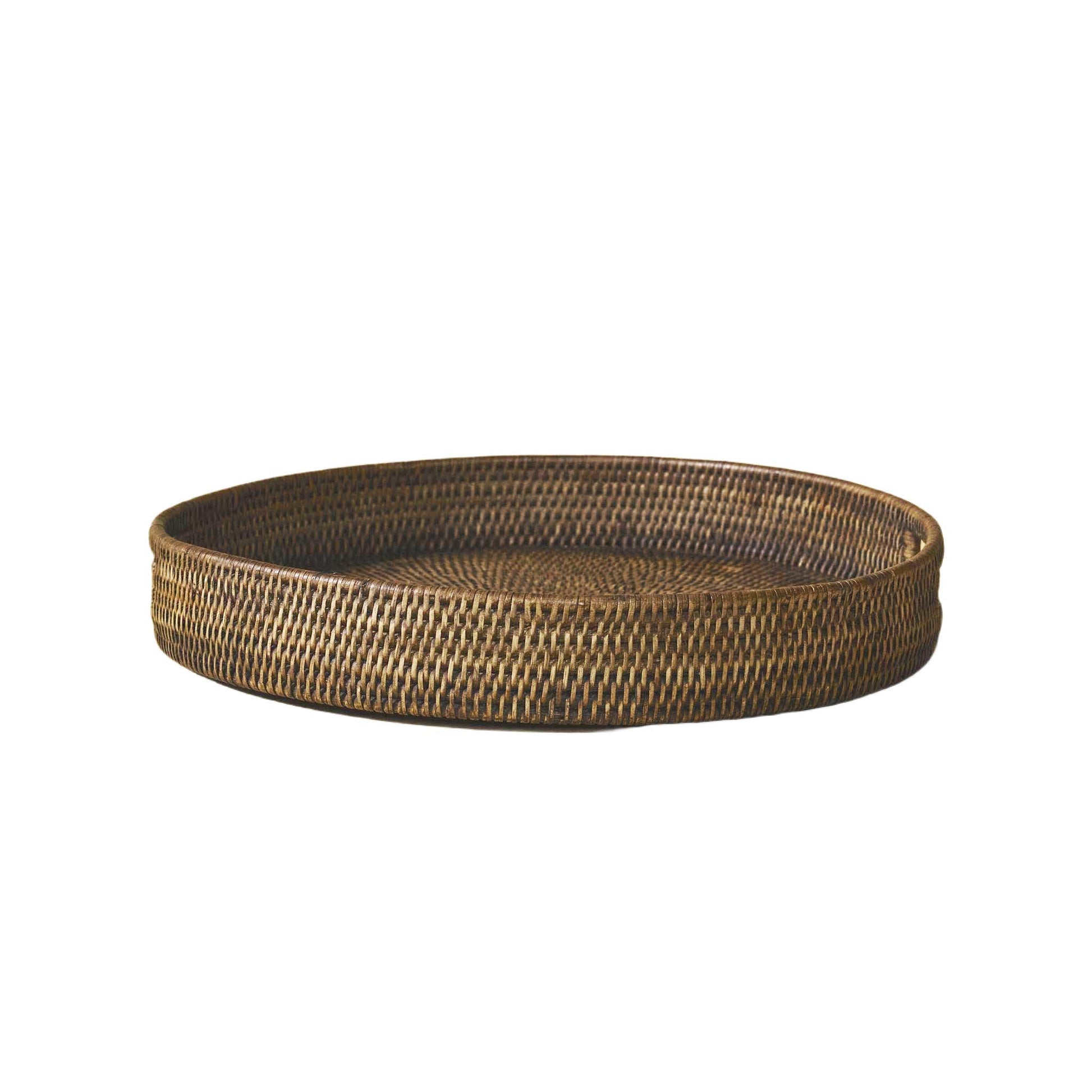 Yuvarlak Rattan Servis Tepsisi