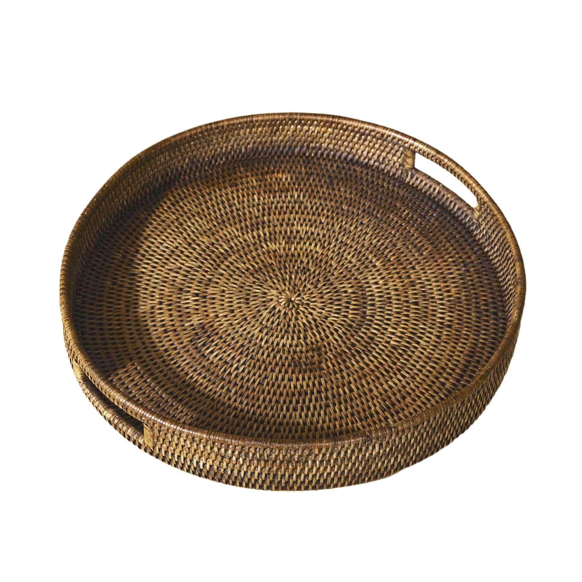 Yuvarlak Rattan Servis Tepsisi