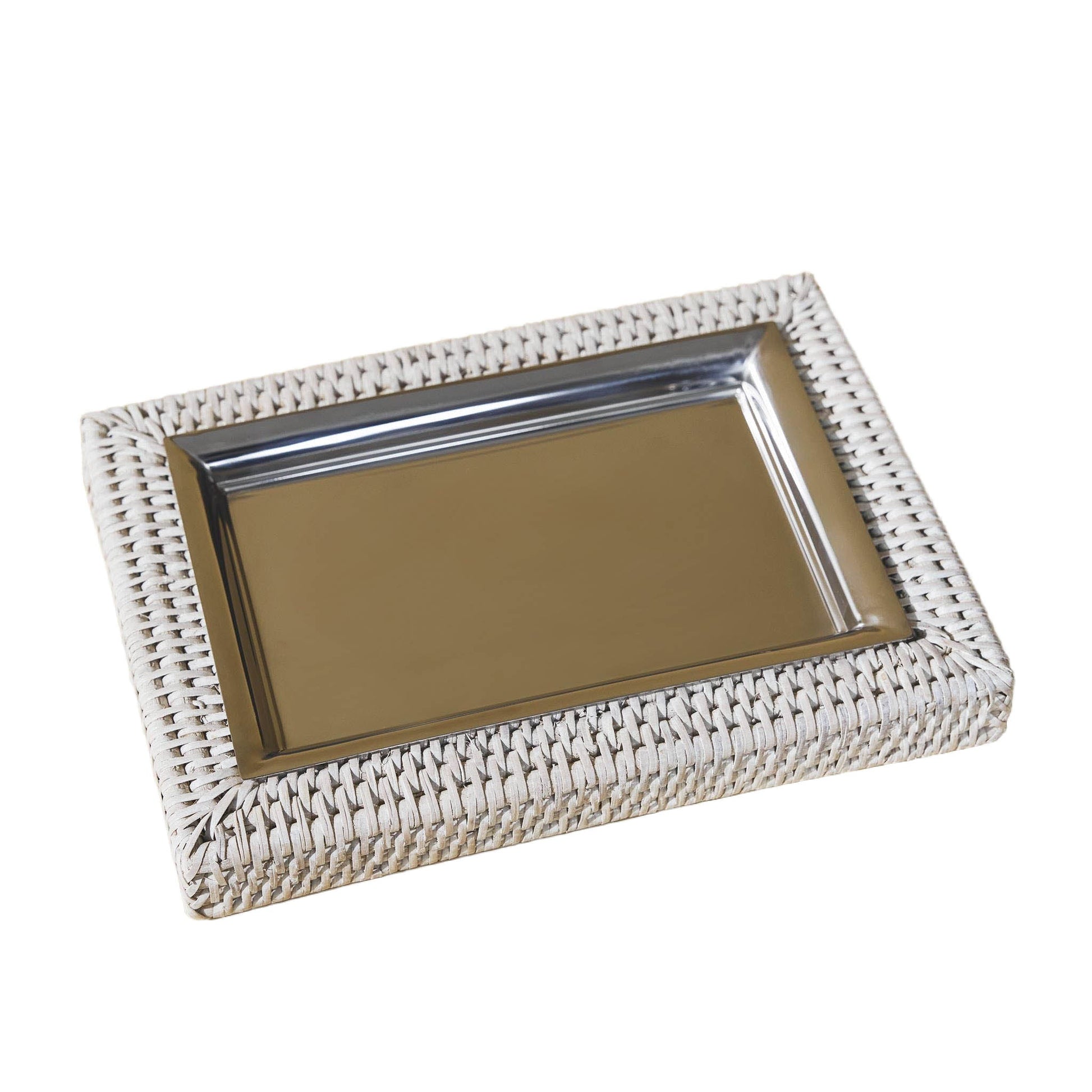 Rattan Dikdörtgen Anahtarlık Tabağı