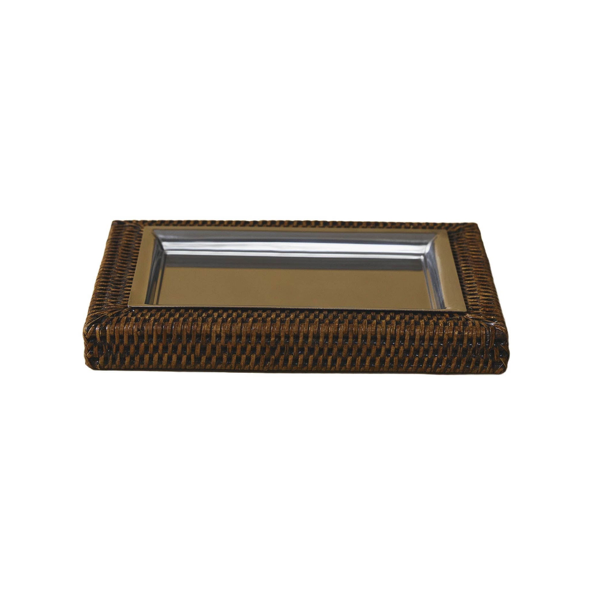 Rattan Dikdörtgen Anahtarlık Tabağı