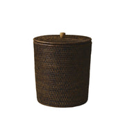 Rattan Kapaklı Çöp Kovası