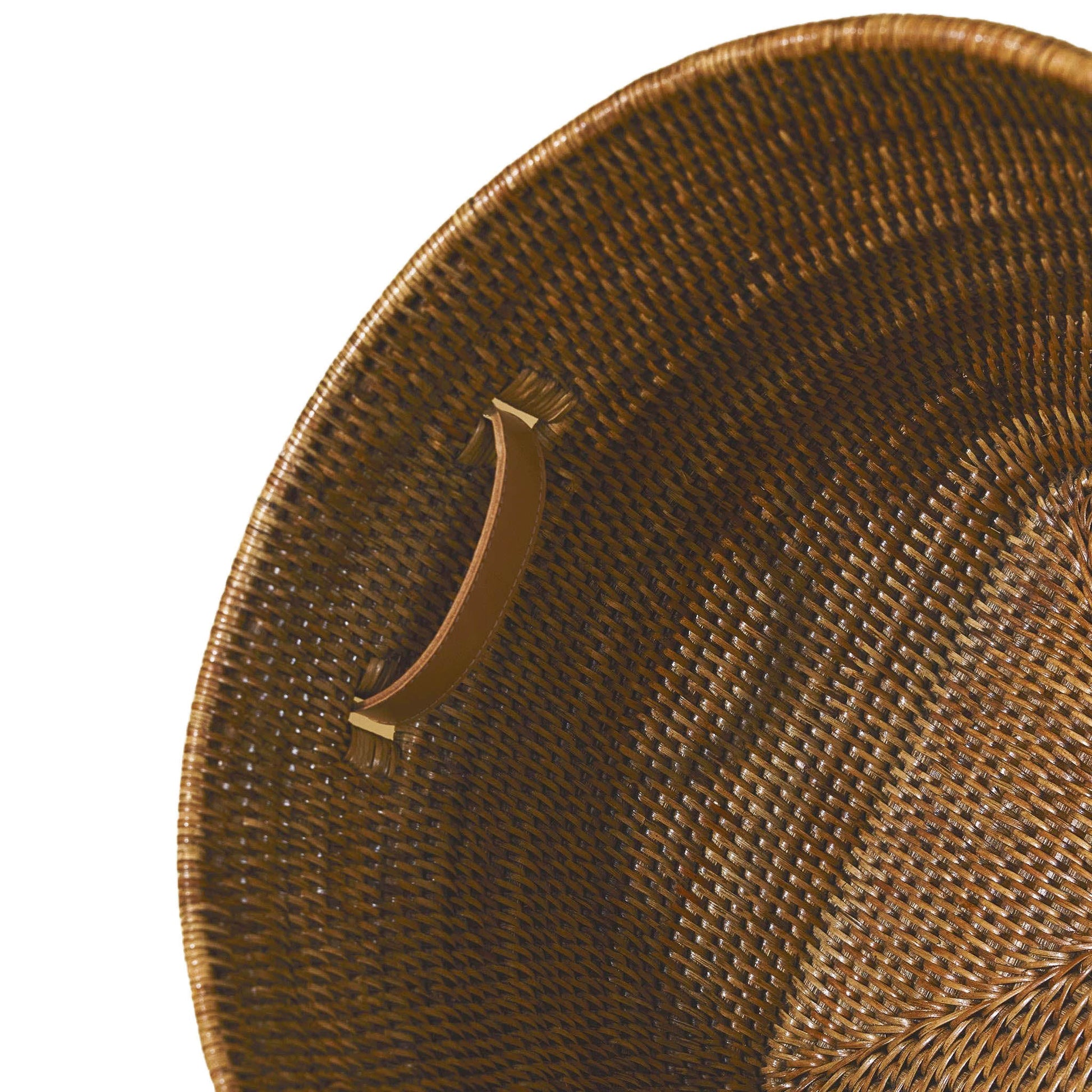 Kısa Geniş Rattan Sepet