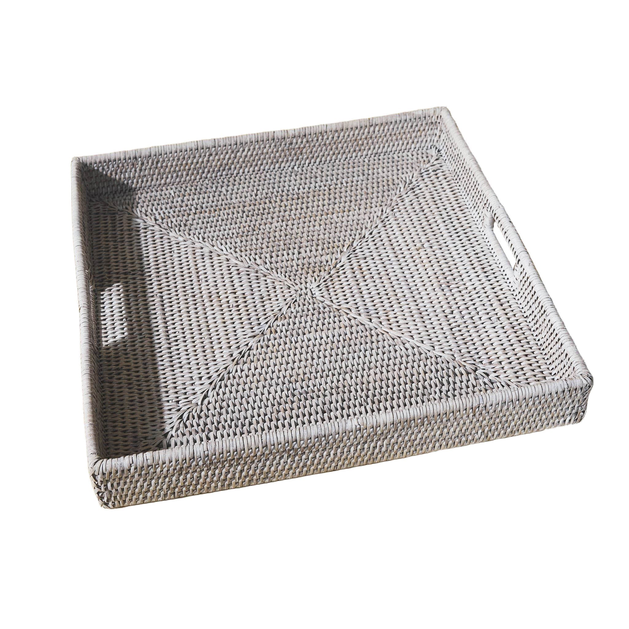Kare Rattan Servis Tepsisi