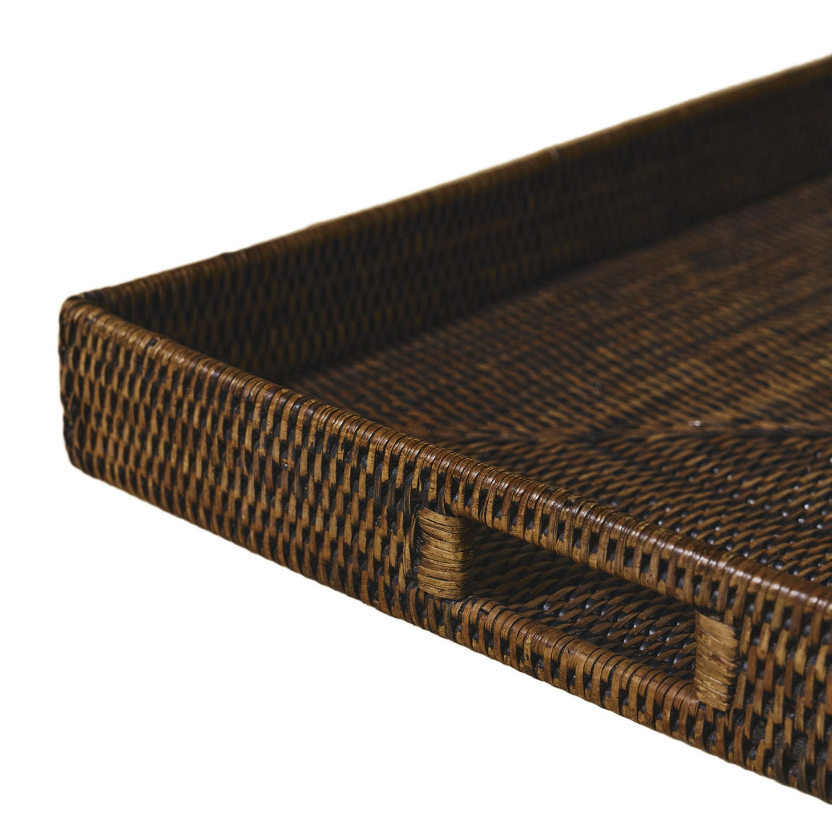 Square Rattan Serving Tray