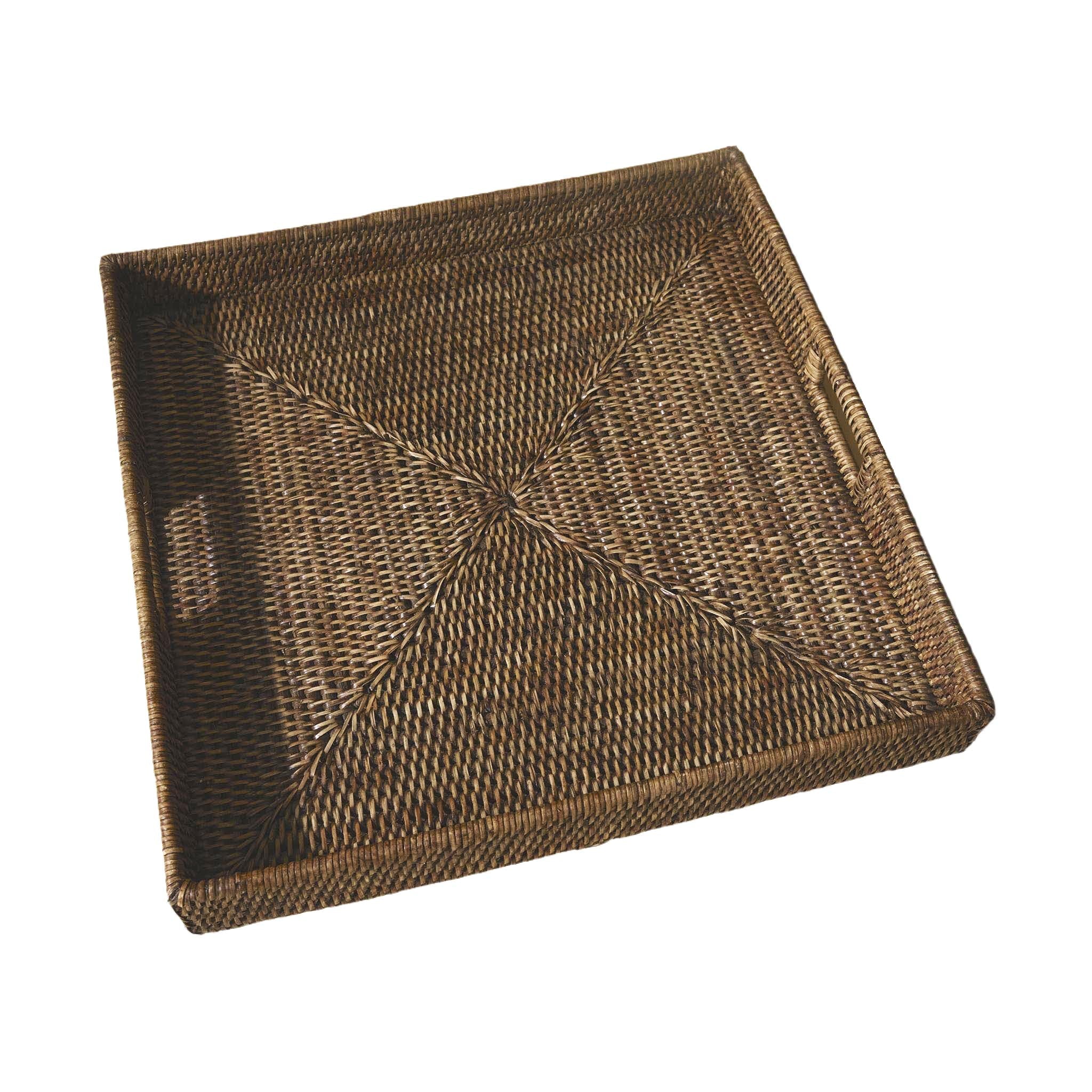 Kare Rattan Servis Tepsisi