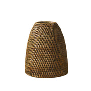 Rattan Termos Parlak Bal Kahve – el örgüsü hasır rattan