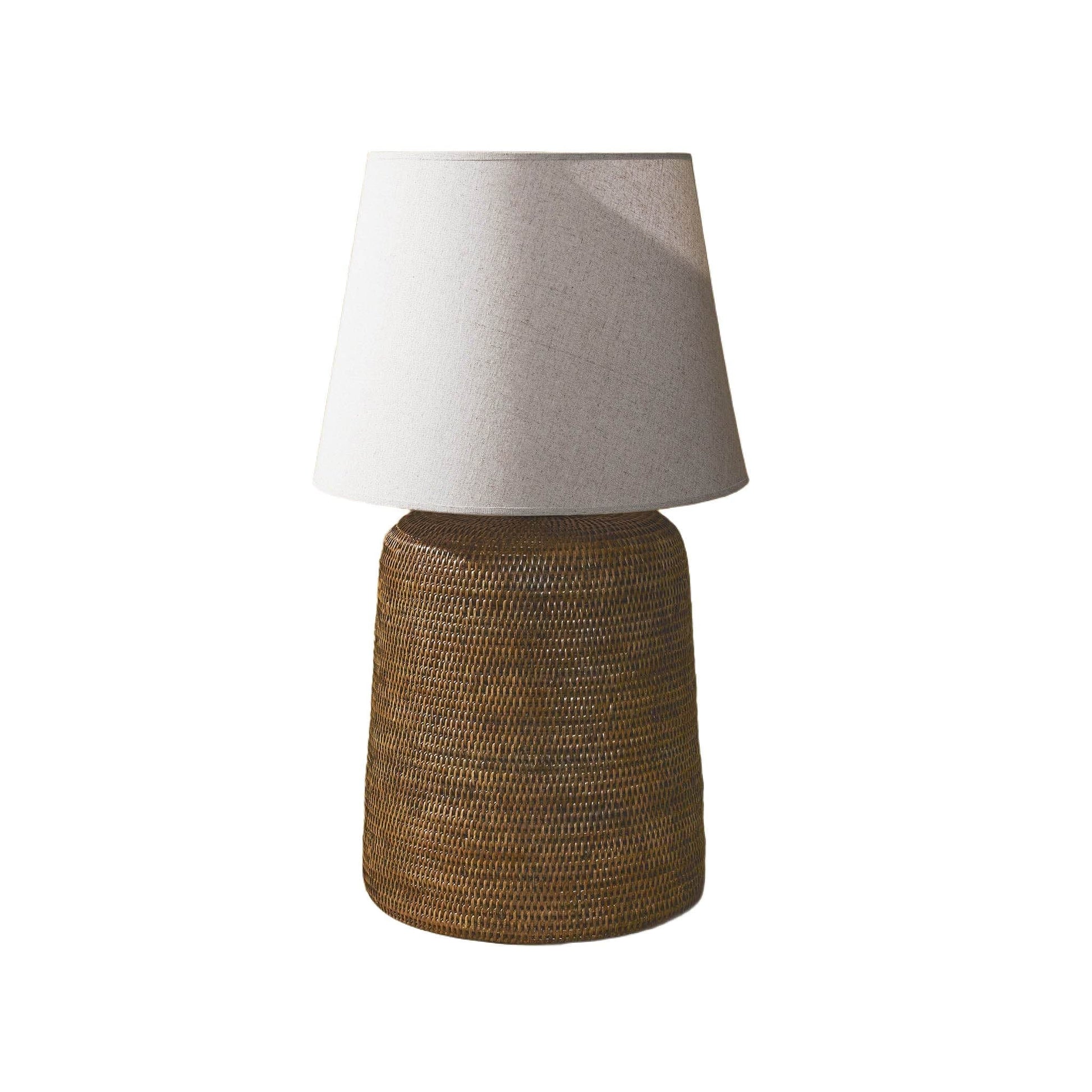 Rattan Masa Lambası